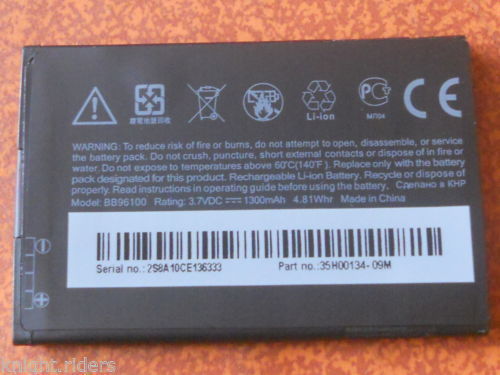 hel Terugbetaling knoop HTC BB96100 and 35H00134-09M BATTERY FOR HTC G6 G8 WILDFIRE A3333 LEGEND -  PatelOfficial.com